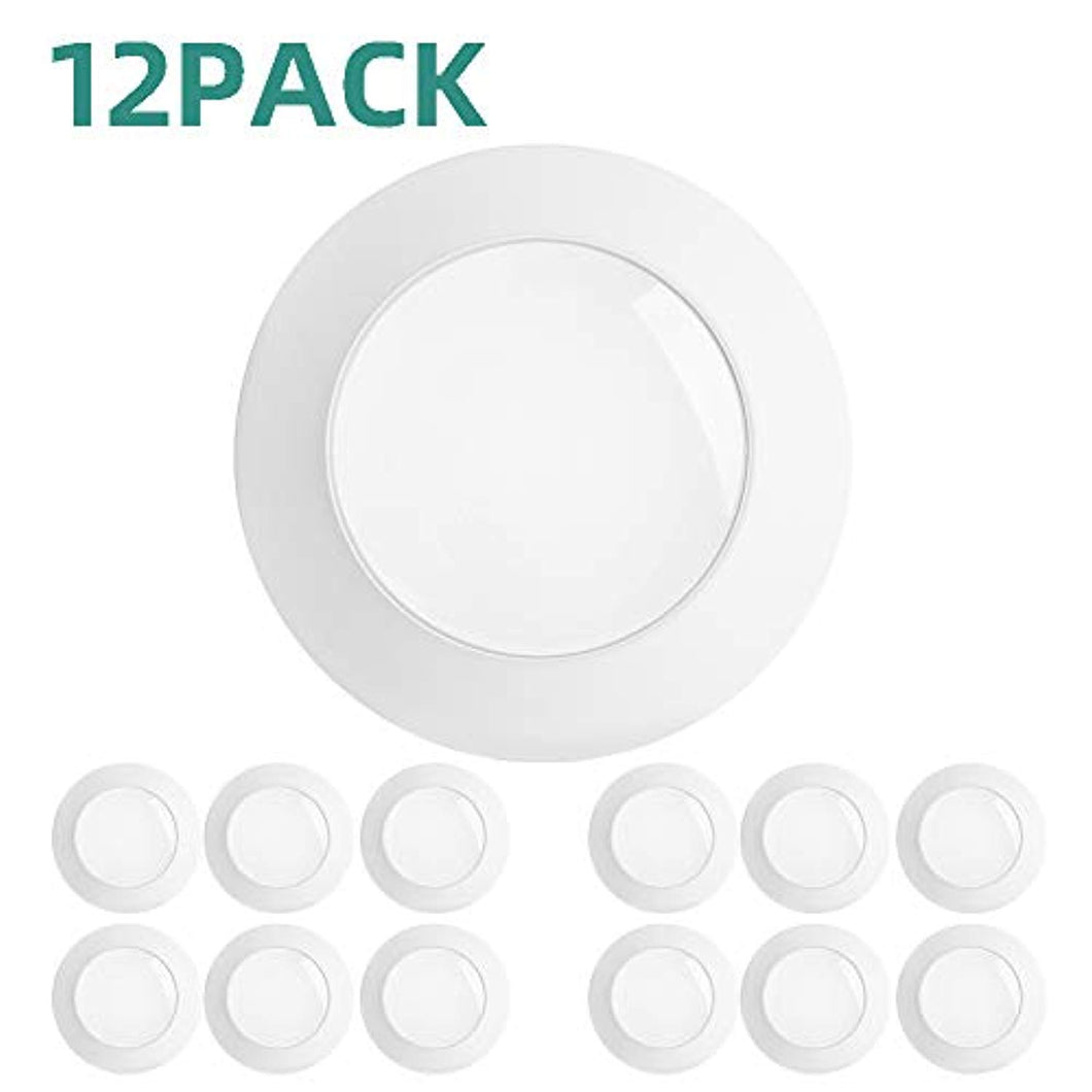 12 Pack 5/6 Inch LED Disk Light Flush Mount Lights - EK CHIC HOME