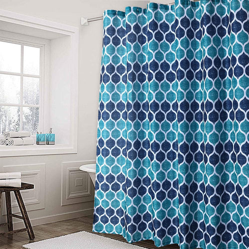 Haperlare Fabric Shower Curtain, Cotton Blend Fabric for Bathroom Showers and Bathtubs - EK CHIC HOME