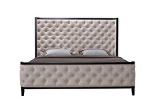 Load image into Gallery viewer, Tufted Upholstered Bed with Eco-Friendly Wood Frame Eastern King, Custard - EK CHIC HOME