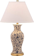 Load image into Gallery viewer, CHIC Safavieh Floral Urn Blue and White 29-inch Table Lamp (Set of 2) - EK CHIC HOME