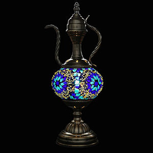 Handmade Mosaic Glass Table Lamp Moroccan Lantern - EK CHIC HOME