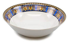 Load image into Gallery viewer, Royalty Porcelain Vintage 49-pc Dinnerware Set &#39;Blue Medusa&#39;, Premium Bone China - EK CHIC HOME