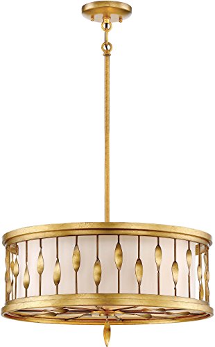 Pendant Ceiling Lighting  Gold Leaf - EK CHIC HOME