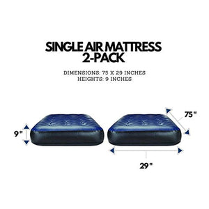 Twin Air Mattress | Portable Air-Bed Single Size |Repair Patch, (Single, 2 Pack) - EK CHIC HOME