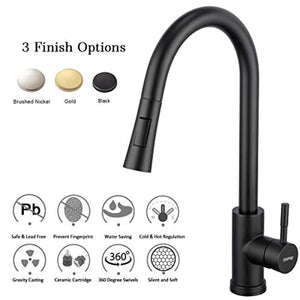 Touch Smart Kitchen Sink Faucets with Pull Out Sprayer - EK CHIC HOME
