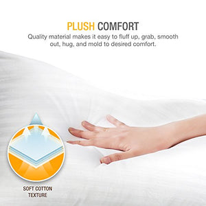 Gel Pillow Loft (Pack of 2) Luxury Plush Gel Bed Pillow For Home + Hotel Collection - EK CHIC HOME