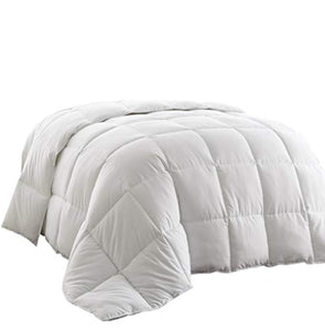 White Goose Down Alternative Comforter with Corner Tab - EK CHIC HOME