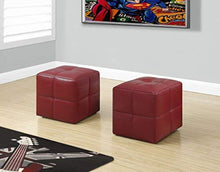 Load image into Gallery viewer, 2 Piece Ottoman, Red - EK CHIC HOME