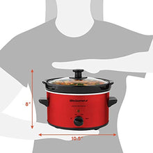 Load image into Gallery viewer, Electric Slow Cooker, Adjustable Temp-Metallic Red - EK CHIC HOME