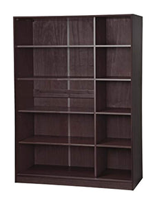 Solid Wood 3-Sliding Door Wardrobe/Armoire/Closet52"w x 72"h x 22.5"d. 1 Large/4 Small Shelves, 1 Rod Included - EK CHIC HOME