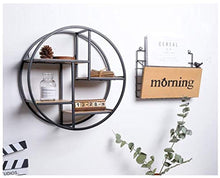 Load image into Gallery viewer, Floating Shelves Round Wood Wall Shelf as Hanging Shelves - EK CHIC HOME