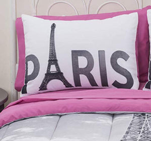 Casa Photoreal Paris Eiffel Tower Bed-in-a-Bag, Queen - EK CHIC HOME