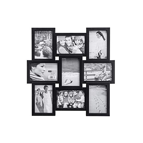 Chic Black 4x6 9-Opening Collage Picture Frame - EK CHIC HOME