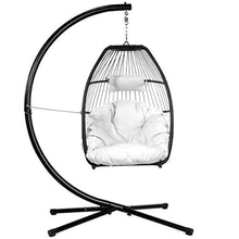 Load image into Gallery viewer, Luxury Wicker Hanging Chair - Swing Patio Egg Chair UV Resistant - EK CHIC HOME
