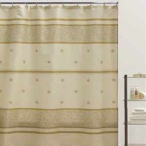 Corinthia Beige Shower Curtain - EK CHIC HOME