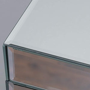 Jacinda Mirrored 2-Drawer Console Table - EK CHIC HOME