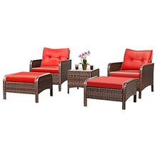 Load image into Gallery viewer, Wicker Furniture Set 5 Pieces - Outdoor All Weather - EK CHIC HOME