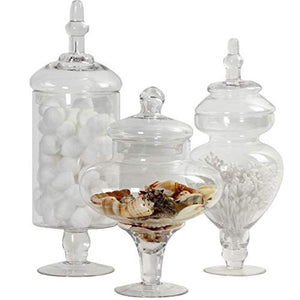 Couture, Large Canisters Set of 3, Candy Buffet Jars - EK CHIC HOME
