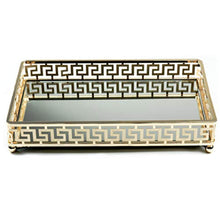 Load image into Gallery viewer, Glamor Gold Vanity Mirror Tray - EK CHIC HOME