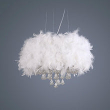 Load image into Gallery viewer, Modern Chandelier Pendant Light, 3 Lights with Crystal Beaded Drum - EK CHIC HOME