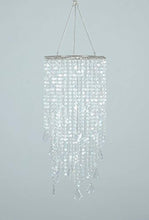 Load image into Gallery viewer, 2 Tiers 20.5&quot; Tall Sparkling Iridescent Beaded Hanging Chandelier - EK CHIC HOME