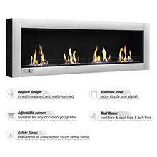 Load image into Gallery viewer, 70&quot; Ventless Built in Recessed Bio Ethanol Fireplace Indoor Wall Mounted - EK CHIC HOME