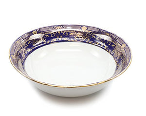 Royalty Porcelain 49pc Banquet Dinner Set for 8, 24K Gold Bone China - EK CHIC HOME