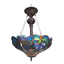 Load image into Gallery viewer, Elizabeth Tiffany Style Victorian 2-Light Inverted Ceiling Pendant - EK CHIC HOME