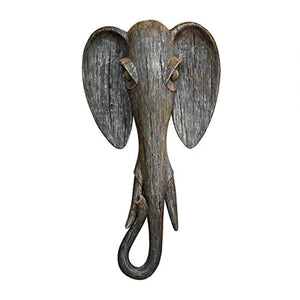 Elephant Animal Mask of the Savannah Wall Decor Sculpture, 16 Inch - EK CHIC HOME