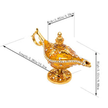 Load image into Gallery viewer, Hand Painted Enameled Aladdin Lamp Decorative Hinged Jewelry Trinket Box - EK CHIC HOME