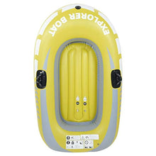 Load image into Gallery viewer, Inflatable Boat,Yellow PVC 1-Person Rowing Air Boat Fishing Drifting Diving Tool - EK CHIC HOME