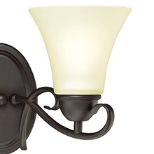Load image into Gallery viewer, Two-Light Indoor Wall Fixture, Oil Rubbed Bronze Finish with Frosted Glass - EK CHIC HOME