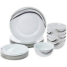 Load image into Gallery viewer, 18-Piece Dinnerware Set - Half Moon, Service for 6 - EK CHIC HOME