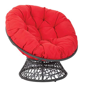 Designs Papasan Chair, Red - EK CHIC HOME