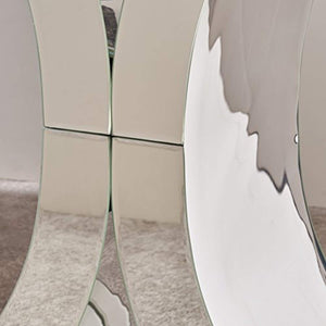 Modern X Shaped Glass Finished Console Table - EK CHIC HOME