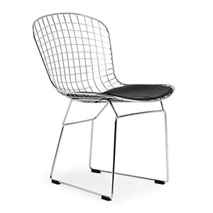 Modern Luxury Side Chair in Black (Set of 2) - EK CHIC HOME