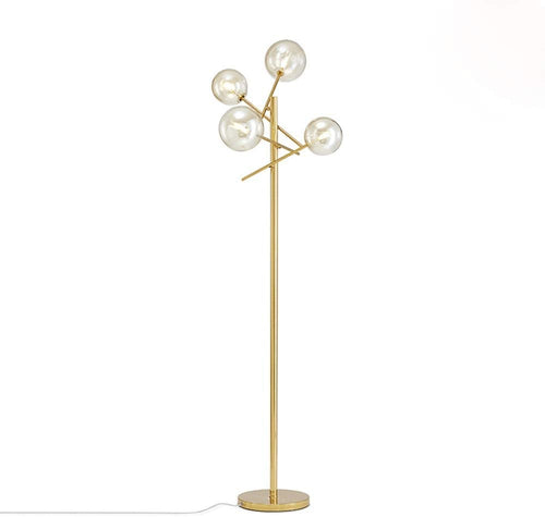 Sputnik Chandelier Floor Lamp - 4-Lights Glass Shade - EK CHIC HOME