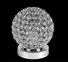 Load image into Gallery viewer, Crystal Silver Ball Table Lamp Bulb Included - EK CHIC HOME