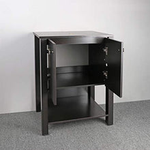 Load image into Gallery viewer, 48&quot; Bathroom Vanity Double Sink Black MDF Wood Cabinet w/Mirror Faucet&amp;Drain - EK CHIC HOME