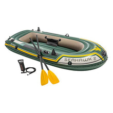 Load image into Gallery viewer, Seahawk 2, 2-Person Inflatable Boat Set with French Oars and High Output Air Pump (Latest Model) - EK CHIC HOME