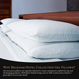 Beckham Hotel Collection Gel Pillow (2-Pack) - Luxury Plush Gel Pillow - EK CHIC HOME