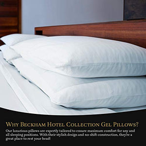 Beckham Hotel Collection Gel Pillow (2-Pack) Luxury Plush Gel Pillow