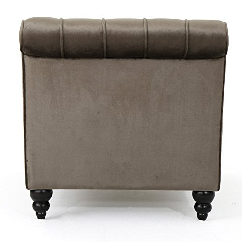 Luxury Chaise Sofa, Grey - EK CHIC HOME