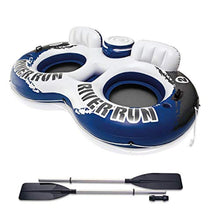 Load image into Gallery viewer, Inflatable Dual Purpose Kayak Paddles Boat Oars &amp; 2 Person Pool Tube Float - EK CHIC HOME