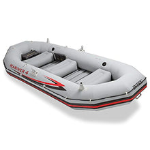 Load image into Gallery viewer, Mariner 4, 4-Person Inflatable Boat Set with Aluminum Oars and High Output Air Pump (Latest Model) - EK CHIC HOME
