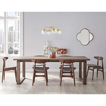 Load image into Gallery viewer, 4 Light Modern Chandelier - Satin Brass w/Frosted Glass - EK CHIC HOME