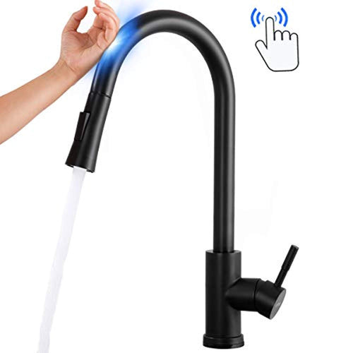 Touch Smart Kitchen Sink Faucets with Pull Out Sprayer - EK CHIC HOME