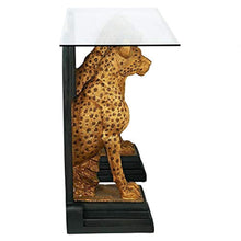 Load image into Gallery viewer, Royal Egyptian Cheetahs Console Table, 55 Inch, Gold - EK CHIC HOME