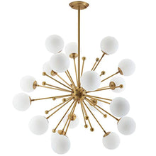 Load image into Gallery viewer, Constellation White Glass and Brass Pendant Chandelier - EK CHIC HOME