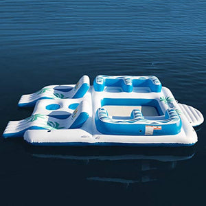 Floating Island 7 Person Inflatable Raft - EK CHIC HOME